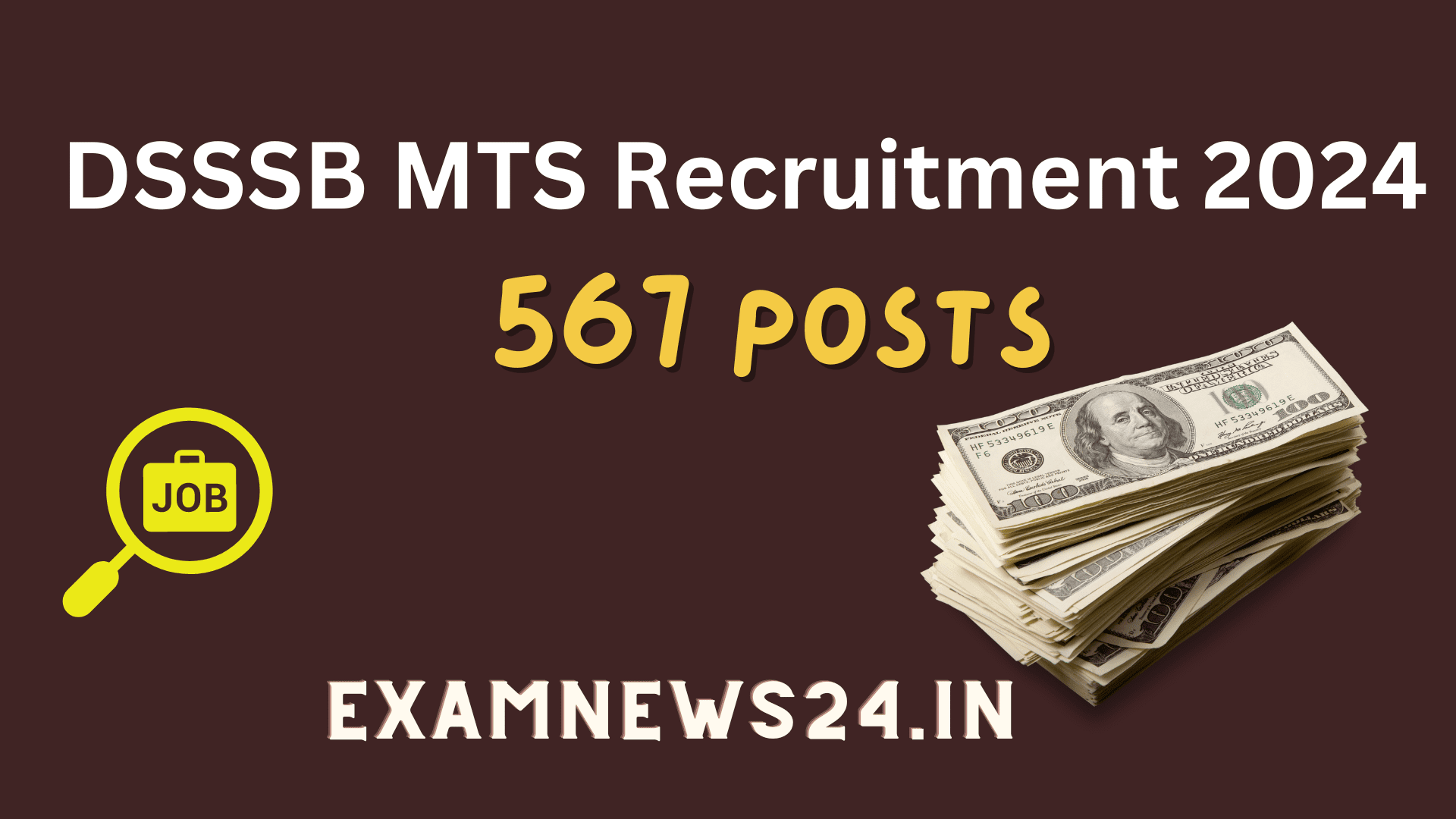 DSSSB MTS Recruitment 2024…have been announced 567 positions ...