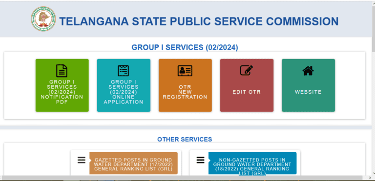 TSPSC Group 1Notification 2024