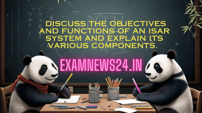 Discuss the objectives and functions of an ISAR system and explain its various components