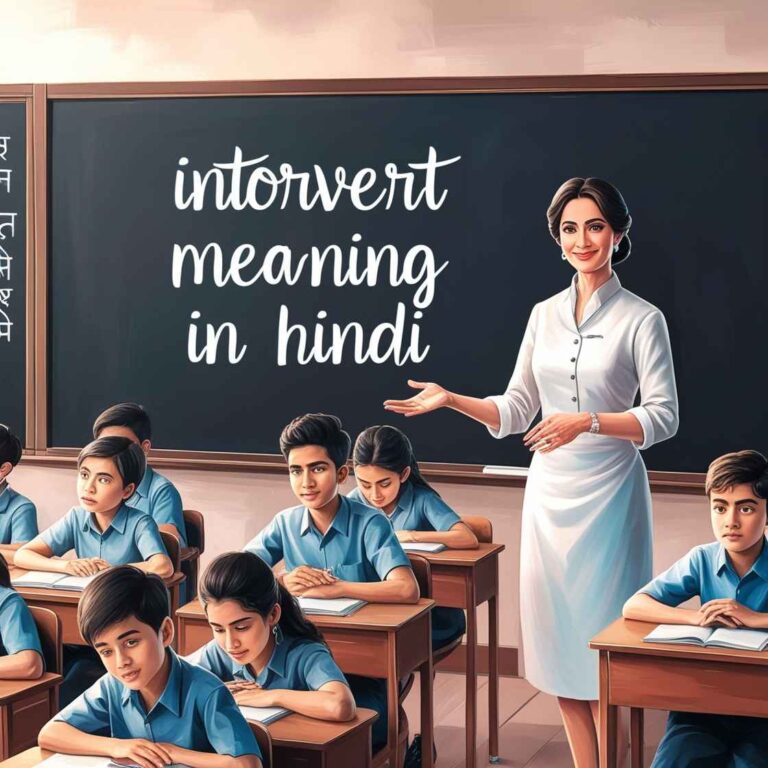 Introvert meaning in Hindi.