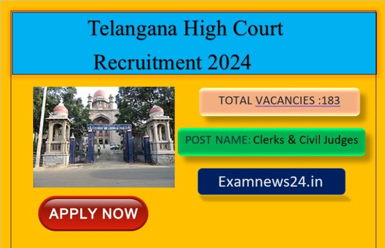 Telangana High Court Recruitment 2024: Complete Notification Details