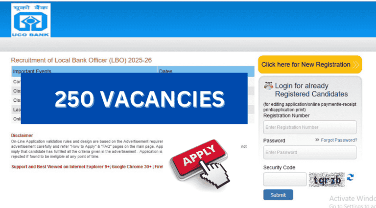 UCO Bank LBO Recruitment 2025