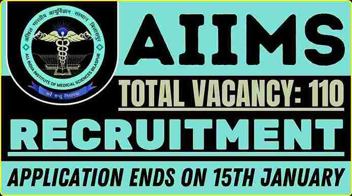 AIIMS 110 Vacancy 2025