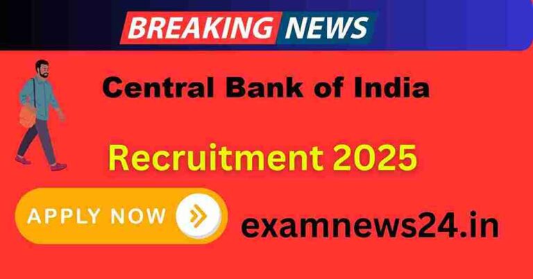 Central Bank of India Recruitment 2025