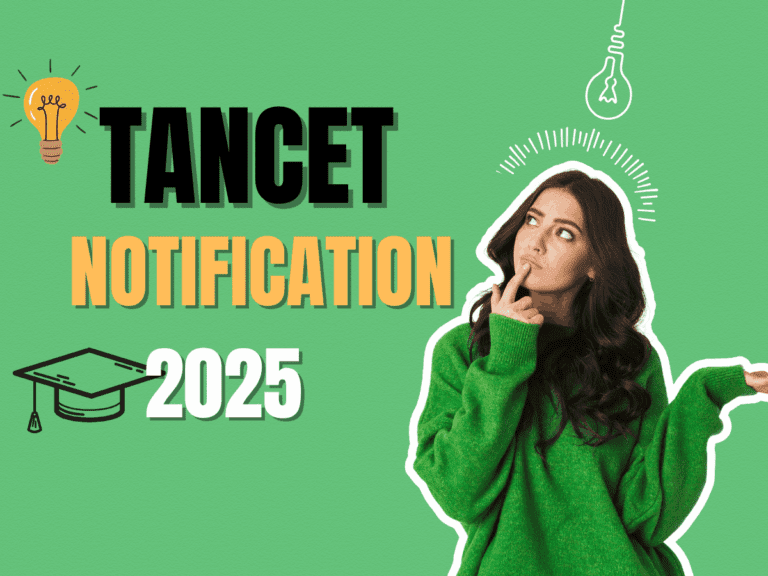 TANCET 2025 Notification